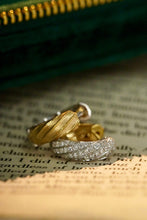 Load image into Gallery viewer, LUOWEND 18K Yellow Gold Real Natural Diamond Earrings for Women
