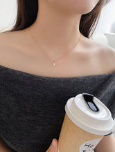 Load image into Gallery viewer, LUOWEND 18K Rose Gold Natural Diamond Necklace for Women
