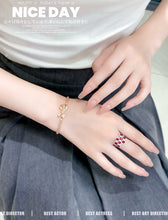 Load image into Gallery viewer, LUOWEND 18K White Gold Natural Ruby Ring for Women
