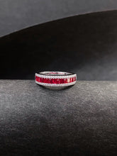 Load image into Gallery viewer, LUOWEND 18K White Gold Natural Diamond Ring for Women
