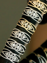 Load image into Gallery viewer, LUOWEND 18K White/Yellow Gold Natural Diamond Ring for Women
