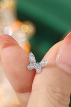 Load image into Gallery viewer, LUOWEND 18K White Gold Real Natural Diamond Stud Earrings for Women
