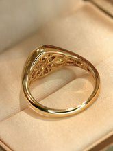 Load image into Gallery viewer, LUOWEND 18k Yellow Gold Natural Diamond Ring for Women
