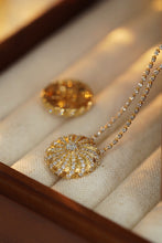 Load image into Gallery viewer, LUOWEND 18K Yellow Gold Real Natural Diamond Necklace for Women
