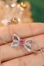 Load image into Gallery viewer, LUOWEND 18K White Gold Real Natural Pink Diamond Bracelet for Women
