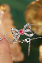 Load image into Gallery viewer, LUOWEND 18K White Gold Real Natural Pink Diamond Bracelet for Women
