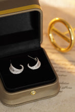 Load image into Gallery viewer, LUOWEND 18K White Gold Real Natural Diamond Stud Earrings for Women
