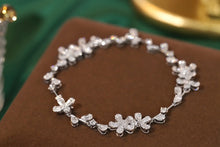 Load image into Gallery viewer, LUOWEND 18K White Gold Real Natural Diamond Bracelet for Women
