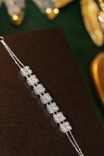 Load image into Gallery viewer, LUOWEND 18K White Gold Real Natural Diamond Bracelet for Women
