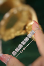 Load image into Gallery viewer, LUOWEND 18K White Gold Real Natural Diamond Bracelet for Women
