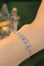 Load image into Gallery viewer, LUOWEND 18K White Gold Real Natural Diamond Bracelet for Women
