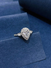 Load image into Gallery viewer, LUOWEND 18K White Gold Natural Diamond Ring for Women

