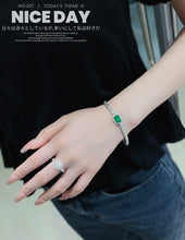Load image into Gallery viewer, LUOWEND 18K White Gold Natural Diamond Ring for Women
