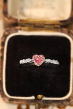 Load image into Gallery viewer, LUOWEND 18K White Gold Real Natural Pink Diamond Ring for Women
