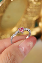 Load image into Gallery viewer, LUOWEND 18K White Gold Real Natural Pink Diamond Ring for Women
