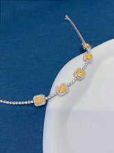 Load image into Gallery viewer, LUOWEND 18K White Gold Natural Diamond Bracelet for Women
