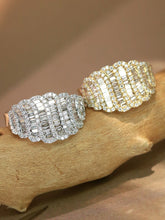 Load image into Gallery viewer, LUOWEND 18K White/Yellow Gold Fine Jewelry Real Natural Diamond Ring for Women
