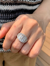 Load image into Gallery viewer, LUOWEND 18K White/Yellow Gold Fine Jewelry Real Natural Diamond Ring for Women
