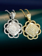 Load image into Gallery viewer, LUOWEND 18K White/Yellow Gold Fine Jewelry Real Natural Diamond Pendant for Women

