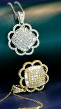 Load image into Gallery viewer, LUOWEND 18K White/Yellow Gold Fine Jewelry Real Natural Diamond Pendant for Women
