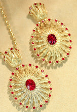 Load image into Gallery viewer, LUOWEND 18K Yellow Gold Fine Jewelry Real Natural Ruby Pendant for Women
