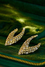 Load image into Gallery viewer, LUOWEND 18K Yellow Gold Real Natural Diamond Drop Earrings for Women

