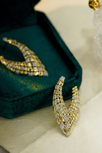 Load image into Gallery viewer, LUOWEND 18K Yellow Gold Real Natural Diamond Drop Earrings for Women
