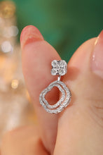Load image into Gallery viewer, LUOWEND 18K White Gold Real Natural Diamond Stud Earrings for Women
