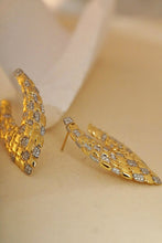 Load image into Gallery viewer, LUOWEND 18K Yellow Gold Real Natural Diamond Drop Earrings for Women
