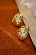 Load image into Gallery viewer, LUOWEND 18K Yellow Gold Real Natural Diamond Stud Earrings for Women
