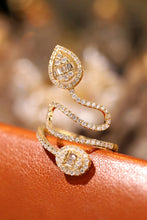 Load image into Gallery viewer, LUOWEND 18K Yellow Gold Real Diamond Ring for Women
