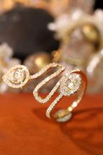 Load image into Gallery viewer, LUOWEND 18K Yellow Gold Real Diamond Ring for Women
