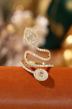 Load image into Gallery viewer, LUOWEND 18K Yellow Gold Real Diamond Ring for Women
