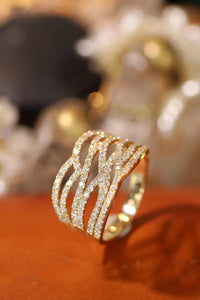 LUOWEND 18K Yellow Gold Real Natural Diamond Pendant Necklace for Women