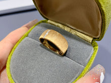 Load image into Gallery viewer, LUOWEND 18K Yellow Gold Natural Diamond Ring for Women
