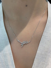 Load image into Gallery viewer, LUOWEND 18K White Gold Fine Jewelry Real Natural Diamond Necklace for Women
