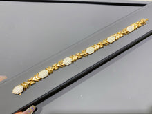 Load image into Gallery viewer, LUOWEND 18K Yellow Gold Natural Diamond Bracelet for Women
