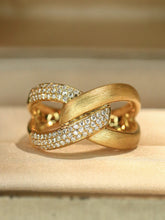 Load image into Gallery viewer, LUOWEND 18K Yellow Gold Fine Jewelry Real Natural Diamond Ring for Women
