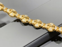 Load image into Gallery viewer, LUOWEND 18K Yellow Gold Natural Diamond Bracelet for Women
