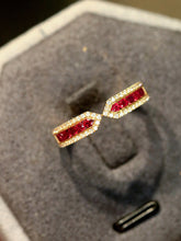 Load image into Gallery viewer, LUOWEND 18K Yellow Gold Fine Jewelry Natural Ruby Ring for Women

