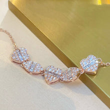 Load image into Gallery viewer, LUOWEND 18K White/Yellow/Rose Gold Natural Diamond Bracelet for Women
