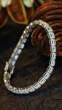 Load image into Gallery viewer, LUOWEND 18K White Gold Fine Jewelry Real Natural Diamond Bracelet for Women

