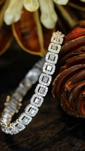 Load image into Gallery viewer, LUOWEND 18K White Gold Fine Jewelry Real Natural Diamond Bracelet for Women
