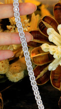 Load image into Gallery viewer, LUOWEND 18K White Gold Fine Jewelry Real Natural Diamond Bracelet for Women
