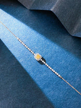 Load image into Gallery viewer, LUOWEND 18K White Gold Natural Yellow Diamond Bracelet for Women
