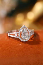 Load image into Gallery viewer, LUOWEND 18K White Gold Real Natural Diamond Ring for Women
