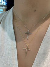 Load image into Gallery viewer, LUOWEND 18K White/Yellow Gold Fine Jewelry Real Natural Diamond Pendant Necklace for Women
