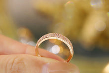 Load image into Gallery viewer, LUOWEND 18K Rose Gold Real Natural Diamond Ring for Women
