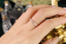 Load image into Gallery viewer, LUOWEND 18K Rose Gold Real Natural Diamond Ring for Women
