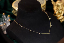 Load image into Gallery viewer, LUOWEND 18K Yellow Gold Real Natural Diamond Necklace for Women

